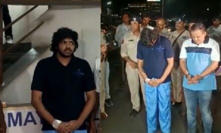 Ahmedabad Jaguar accident : पिता-पुत्र गिरफ्तार, अपराध स्थल पर ले जाया गया