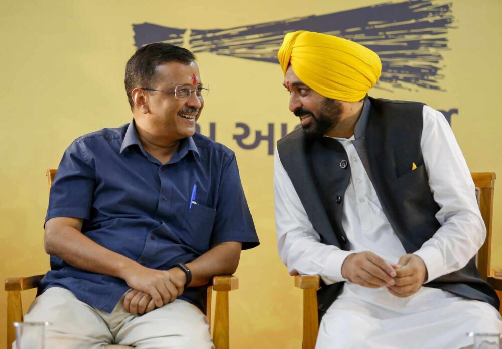 arvind kejriwal and bhagwant mann