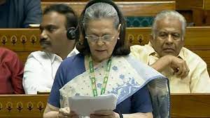 लोकसभा में महिला आरक्षण बिल:सोनिया ने कहा कि राजीव ने बिल लाया था; भाजपा सांसद ने कहा कि यह सिर्फ प्रधानमंत्री का है, जिसका लक्ष्य उसी का नाम है।