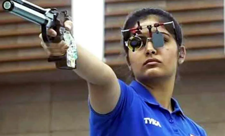 Shooter Manu Bhaker in Paris Olympic 2024