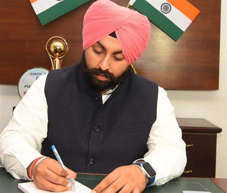 Education Minister Harjot Singh Bains