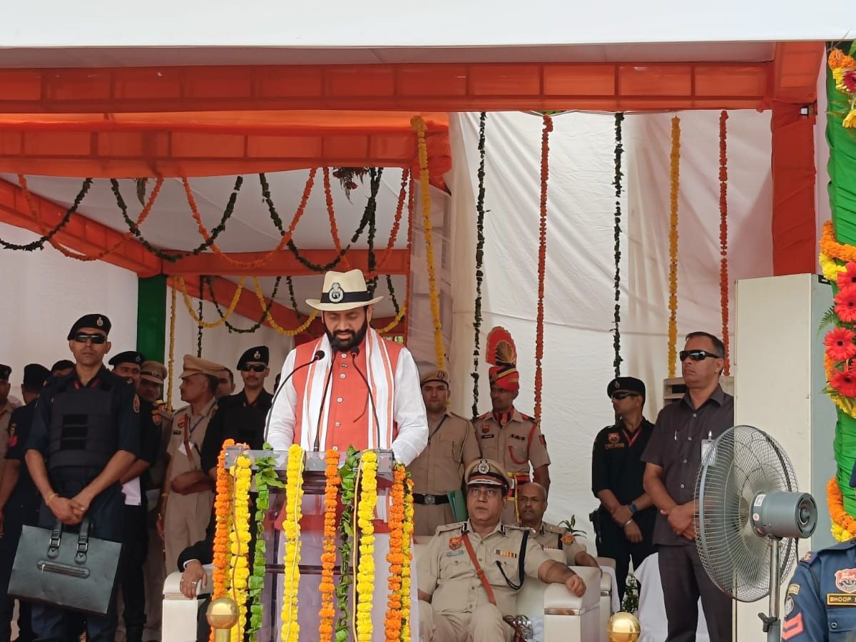 मुख्यमंत्री नायब सिंह सैनी रोहतक की पीटीसी सुनारिया में पासिंग आउट परेड में शामिल हुए