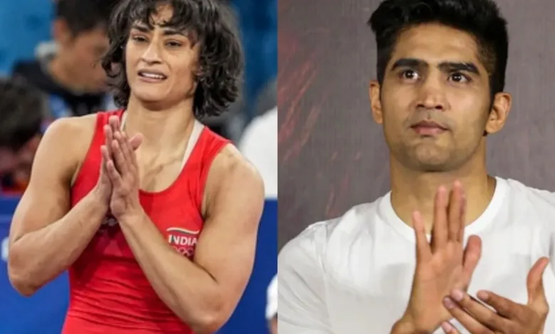 बॉक्सर Vijender Singh ने विनेश फोगाट को साजिश का शिकार बताया, कहा कि कुछ लोग ऐसा देखकर खुश नहीं हैं