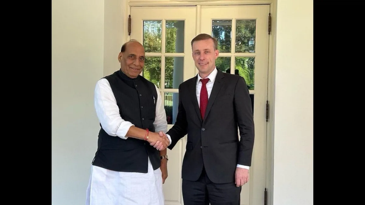 रक्षा मंत्री Rajnath Singh ने वाशिंगटन डीसी में अमेरिकी राष्ट्रीय सुरक्षा सलाहकार श्री जेक सुलिवन से मुलाकात की