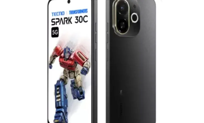 Tecno Spark 30C 5G एक सस्ते स्मार्टफोन है, इसमें 5000mAh बैटरी और 48MP कैमरा है।