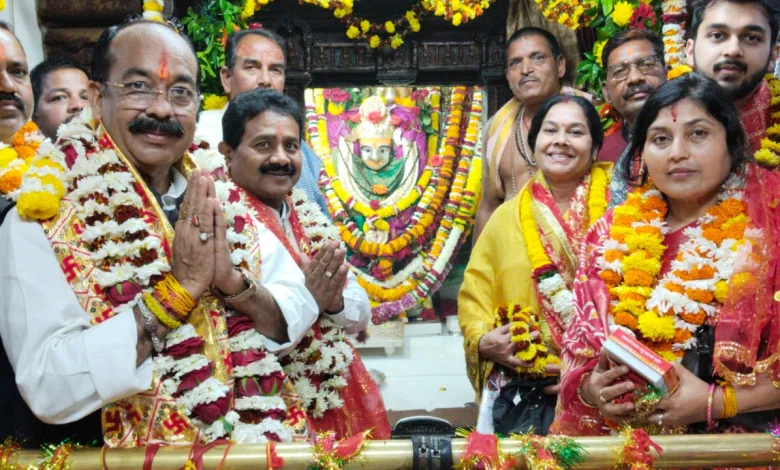 Deputy CM Arun Sao ने रतनपुर पहुंचकर मां महामाया की पूजा-अर्चना की