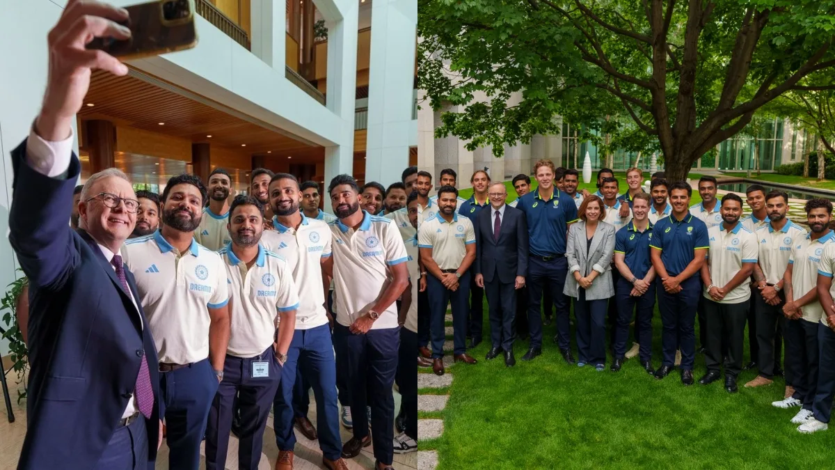 IND vs AUS: टीम इंडिया के साथ ऑस्ट्रेलियाई पीएम  ने सेल्फी ली, कोहली की सेंचुरी पर उन्हें बधाई दी
