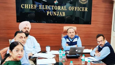 Punjab CEO Sibin C ने आगामी उपचुनावों के लिए निर्वाचन क्षेत्रों के डिप्टी कमिश्नरों और एसएसपी के साथ बैठक की