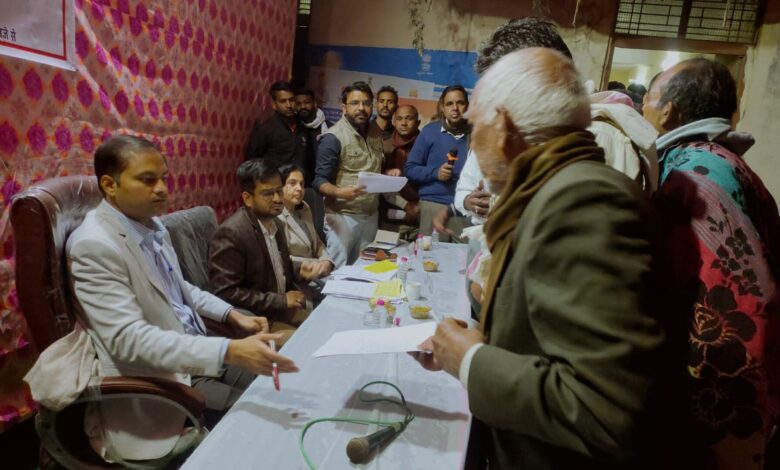 नांद पुष्कर में जिला कलक्टर Shri Lok Bandhu ने रात्रि चौपाल में ग्रामीणों को राहत दी। 1 नांद पुष्कर में जिला कलक्टर Shri Lok Bandhu ने रात्रि चौपाल में ग्रामीणों को राहत दी।