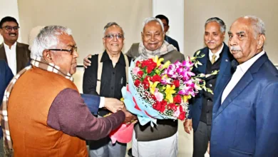 CM Nitish Kumar को नववर्ष की बधाई एवं शुभकामना देने बड़ी संख्या में पहुॅचे लोग