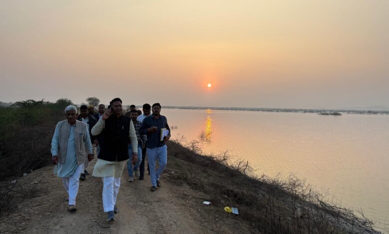 जल संसाधन मंत्री श्री सुरेश सिंह रावत ने नारायण सागर बांध जीर्णोद्धार कार्य का निरीक्षण कर गुणवत्ता और समय सीमा की पालना के दिए निर्देश