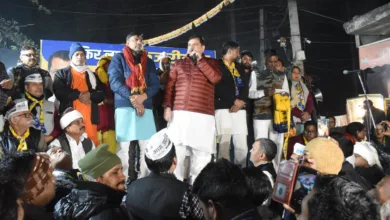 Sanjay Singh ने AAP प्रत्याशियों के लिए प्रचार किया,  कहा- "हमें पांच साल तक दिल्ली की सेवा करनी है।"