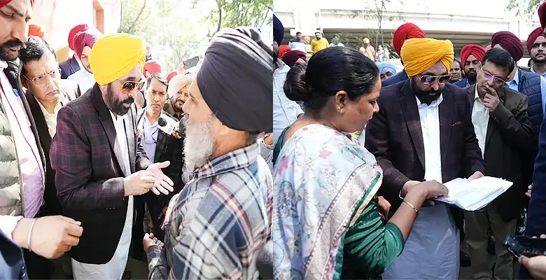 CM Bhagwant Mann ने पंजीकरण शुरू करने के लिए जीरकपुर, खरड़ और बनूर तहसीलों का तूफानी दौरा किया