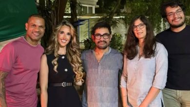 वायरल हो गई फोटो, Aamir Khan के पास Shikhar Dhawan अपनी गर्लफ्रेंड को लिए पहुंचे, लेडी लव गौरी से मुलाकात की