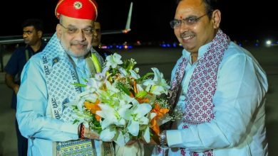 Rajasthan News: CM भजनलाल ने केंद्रीय गृह मंत्री अमित शाह का उदयपुर में विशेष पगड़ी पहनाकर स्वागत किया