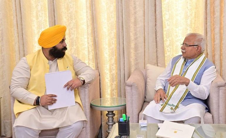 Harjot Singh Bains ने नंगल के खोए गौरव को बहाल करने के लिए केंद्रीय बिजली मंत्री से हस्तक्षेप की मांग की