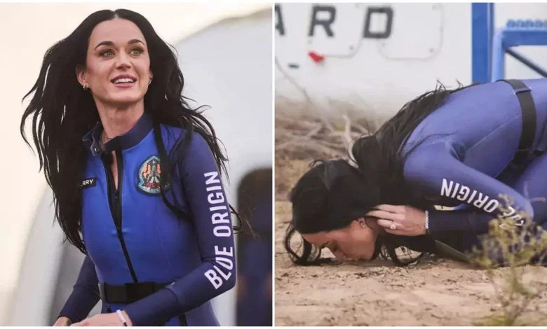 अंतरिक्ष से वापस आते ही Katy Perry ने धरती को किस किया, 11 मिनट में इतिहास रचा
