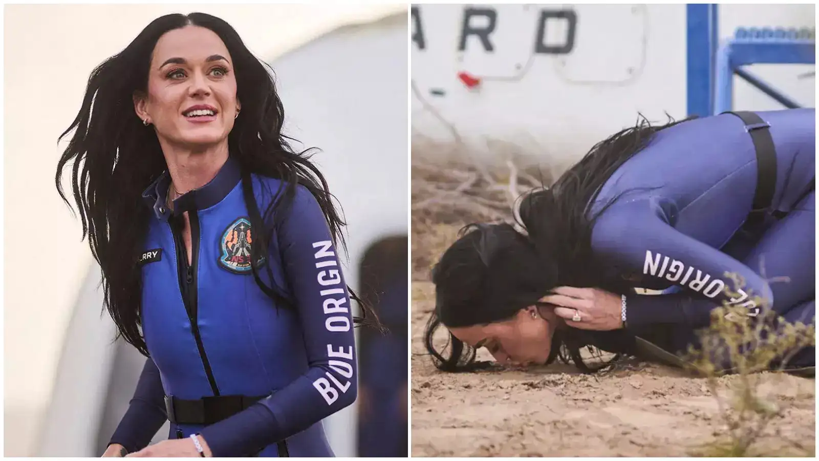 अंतरिक्ष से वापस आते ही Katy Perry ने धरती को किस किया, 11 मिनट में इतिहास रचा