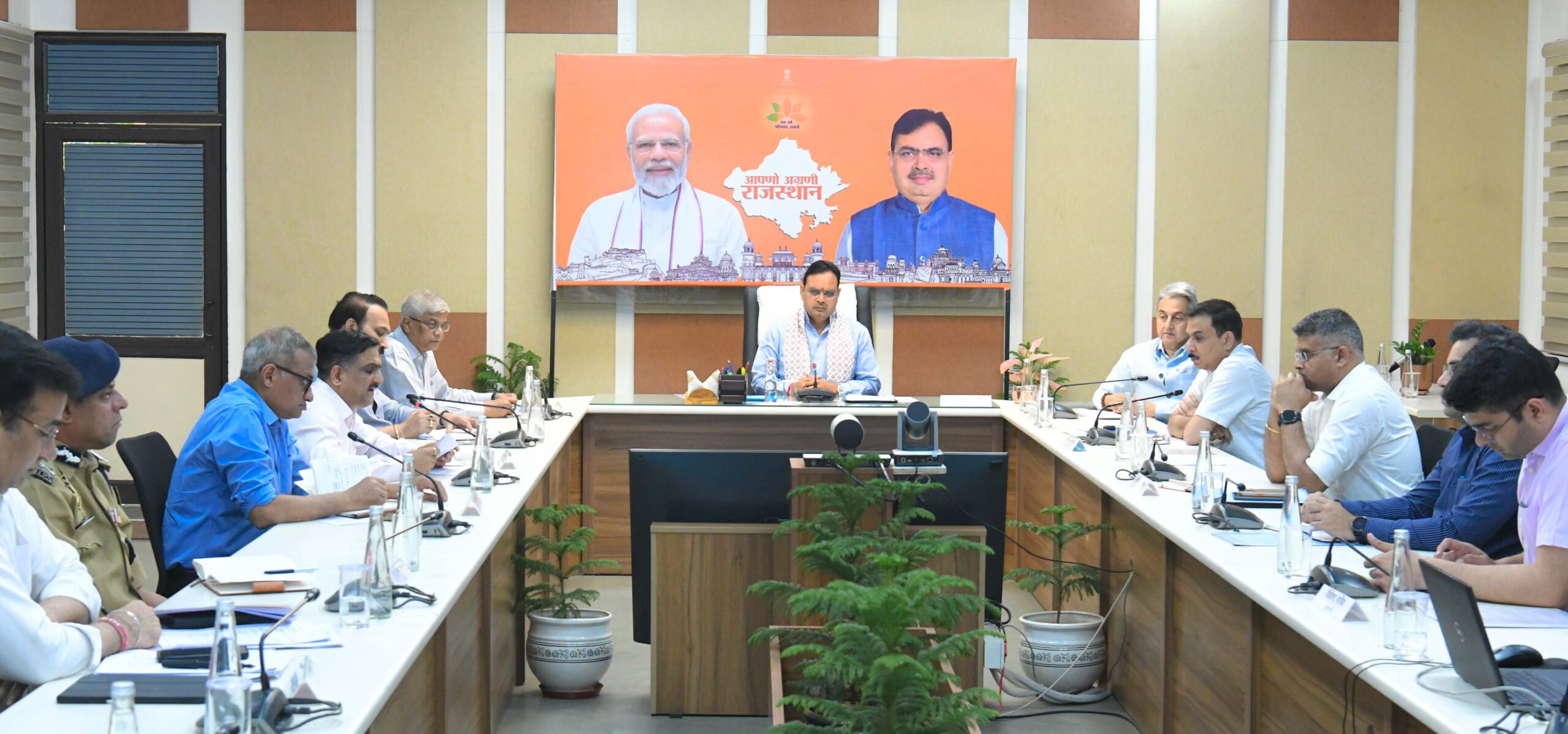 CM Bhajanlal Sharma ने पहलगाम आतंकी हमले के मद्देनजर की कानून-व्यवस्था की समीक्षा