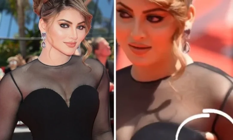 कान में फटी हुई ड्रेस पहनकर आने पर Urvashi Rautela ने कहा, "इवेंट पर आने से पहले हमारी गाड़ी के सामने..।"