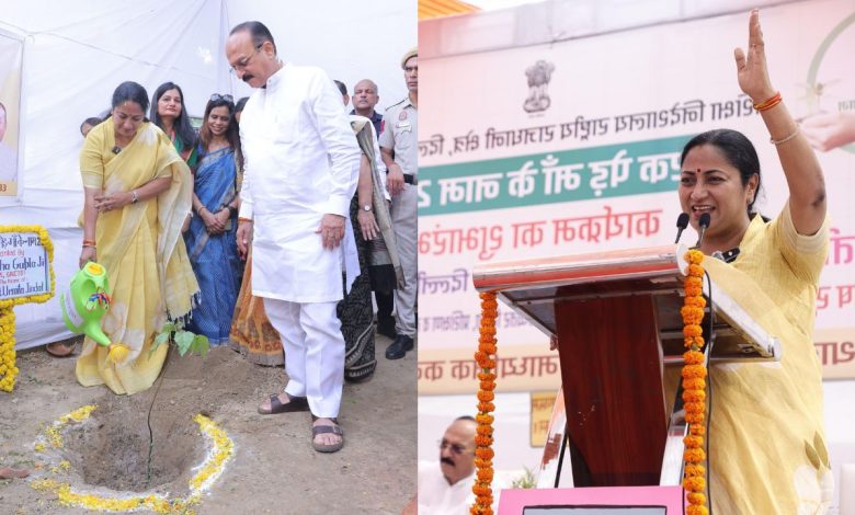 दिल्ली की CM Rekga Gupta ने एक पेड़ मां के नाम अभियान की शुरुआत करते हुए ‘सिंदूर’ का पौधा लगाया