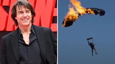 Tom Cruise ने 'Mission Imposible' में जलते हुए पैराशूट से 16 बार छलांग लगाकर एक नया गिनीज रिकॉर्ड अपने नाम किया