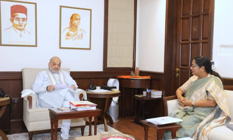 दिल्ली मुख्यमंत्री रेखा गुप्ता ने अमित शाह से की महत्वपूर्ण मुलाकात