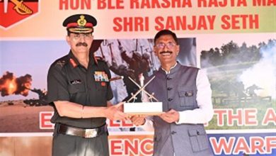 रक्षा राज्य मंत्री संजय सेठ ने शिमला स्थित सेना प्रशिक्षण कमान का दौरा किया