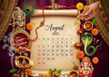 अगस्त 2025 त्योहार लिस्ट: जन्माष्टमी, राखी, गणेश चतुर्थी से हरतालिका तीज तक, जानें व्रत-त्योहार की डेट्स
