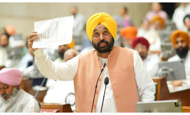 पंजाब विधानसभा सत्र में मुख्यमंत्री भगवंत मान का केंद्र सरकार पर हमला, पानी और सुरक्षा से जुड़े मुद्दों पर उठाई आवाज