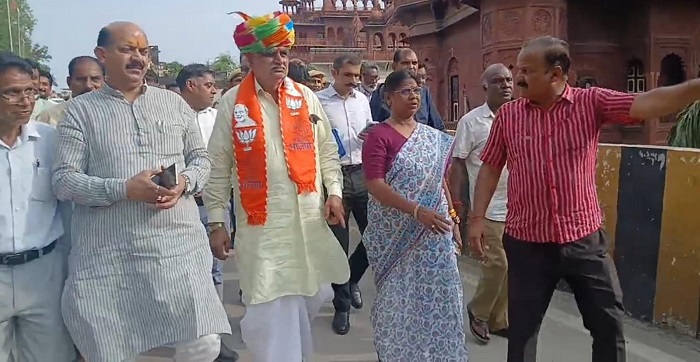 Rajasthan: नगरीय विकास एवं स्वायत्त शासन विभाग मंत्री श्री झाबर सिंह खर्रा ने किया रामसेतु का अवलोकन