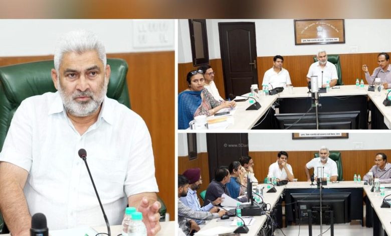 Food Minister Lal Chand Kataruchak ने डीएफएससी को ई-केवाईसी प्रक्रिया को युद्ध स्तर पर पूरा करने के निर्देश दिए