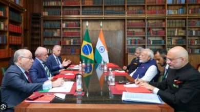 प्रधानमंत्री श्री नरेन्द्र मोदी ने ब्राजील के राष्ट्रपति महामहिम लुईज़ इनासियो लूला दा सिल्वा से भेंट की