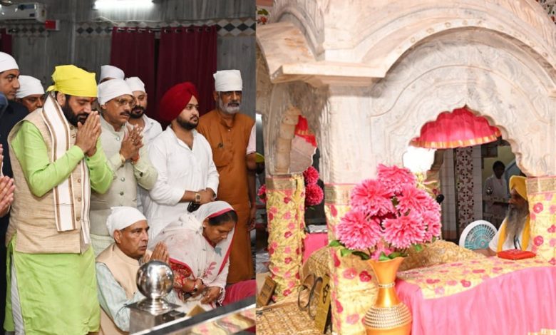 मुख्यमंत्री नायब सिंह सैनी ने लखनौर साहिब गुरुद्वारे में माथा टेका