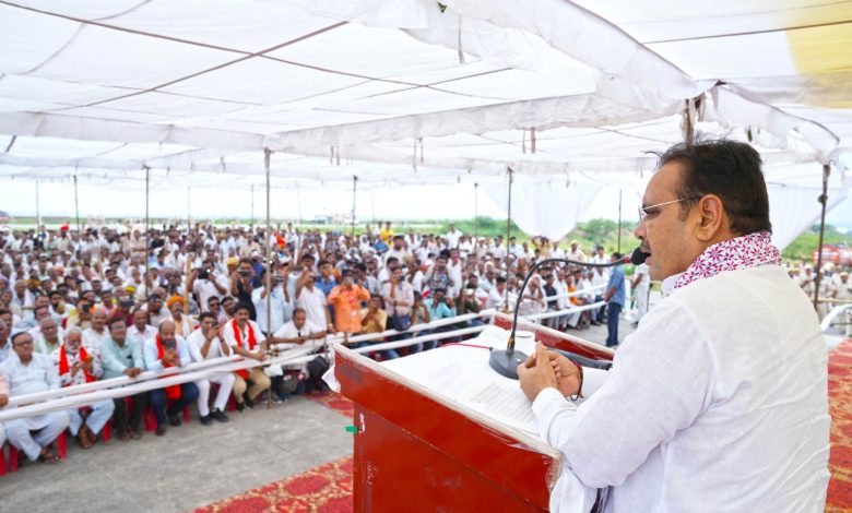 मुख्यमंत्री श्री भजनलाल शर्मा ने अतिवृष्टि और जलभराव प्रभावित क्षेत्रों का हवाई सर्वेक्षण किया