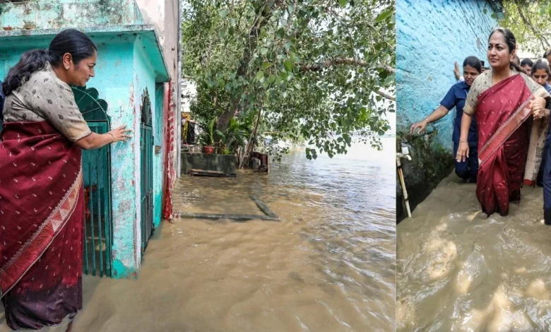 मुख्यमंत्री रेखा गुप्ता ने किया प्रभावित क्षेत्रों का दौरा, दिल्ली में यमुना नदी का जलस्तर बढ़ा, कई इलाकों में बाढ़ की स्थिति