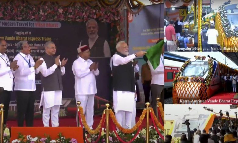 प्रधानमंत्री नरेंद्र मोदी ने बेंगलुरु से तीन नई वंदे भारत एक्सप्रेस को किया समर्पित, मेट्रो येलो लाइन का भी उद्घाटन