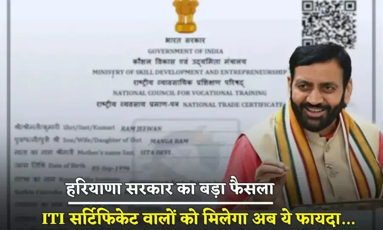 हरियाणा सरकार का ITI युवाओं को बड़ा तोहफा: 1 साल की अप्रेंटिसशिप अब मानी जाएगी कार्य अनुभव के बराबर