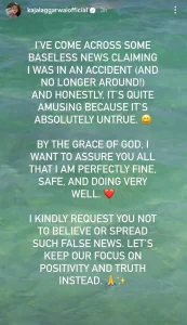 काजल अग्रवाल की मौत की खबर निकली झूठी, एक्ट्रेस ने सोशल मीडिया पर बताया – 'मैं जिंदा हूं और पूरी तरह ठीक हूं' 2 काजल अग्रवाल की मौत की खबर निकली झूठी, एक्ट्रेस ने सोशल मीडिया पर बताया – 'मैं जिंदा हूं और पूरी तरह ठीक हूं'