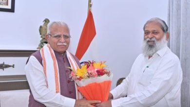 केंद्रीय ऊर्जा मंत्री मनोहर लाल से मिले हरियाणा के ऊर्जा मंत्री अनिल विज, ऊर्जा क्षेत्र में विकास को लेकर हुई चर्चा