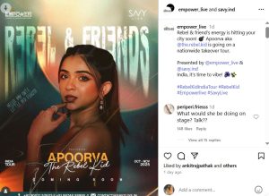 Apoorva Mukhija की बड़ी अनाउंसमेंट ने मचाया बवाल, सोशल मीडिया पर जमकर उड़ रही है Rebel Kid की खिल्ली