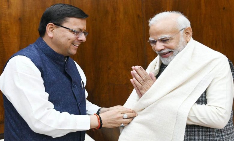 उत्तराखंड मुख्यमंत्री पुष्कर सिंह धामी का बयान: प्रधानमंत्री मोदी की कार्यशैली राष्ट्र सेवा का प्रेरक उदाहरण