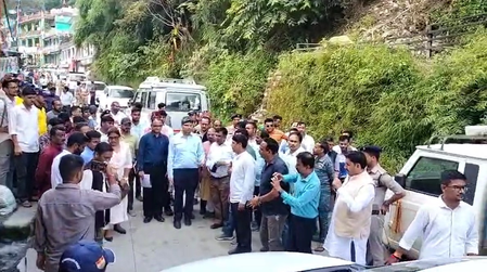 केंद्रीय टीम ने किया आपदा प्रभावित क्षेत्र थराली का निरीक्षण, कई इलाकों का एरियल सर्वे