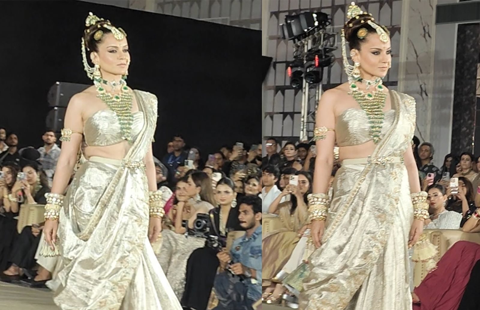 कंगना रनौत ने रैंप पर बिखेरा जलवा, ‘राब्ता बाय राहुल’ के ब्राइडल ज्वैलरी कलेक्शन की शोस्टॉपर बनीं