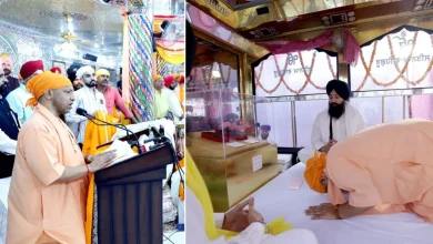 गुरुद्वारा पहुंचे सीएम योगी बोले- जहां गुरु के चरण पड़ते हैं, वह स्थान रामराज्य की तरह पवित्र बन जाता है