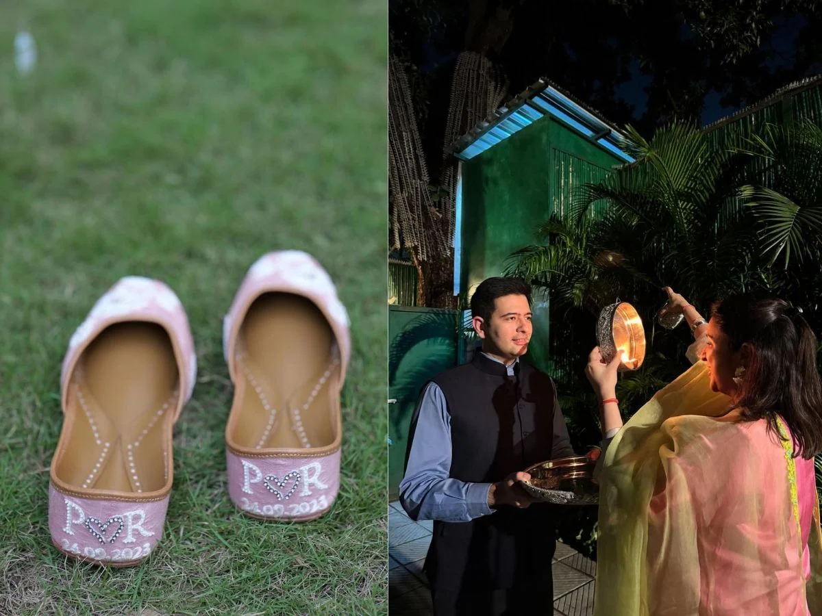 करवाचौथ पर परिणीति चोपड़ा ने खास अंदाज़ में छिपाया बेबी बंप, फ्लॉन्ट कीं राघव की दी हुईं पर्सनलाइज्ड जूतियां 12 करवाचौथ पर परिणीति चोपड़ा ने खास अंदाज़ में छिपाया बेबी बंप, फ्लॉन्ट कीं राघव की दी हुईं पर्सनलाइज्ड जूतियां