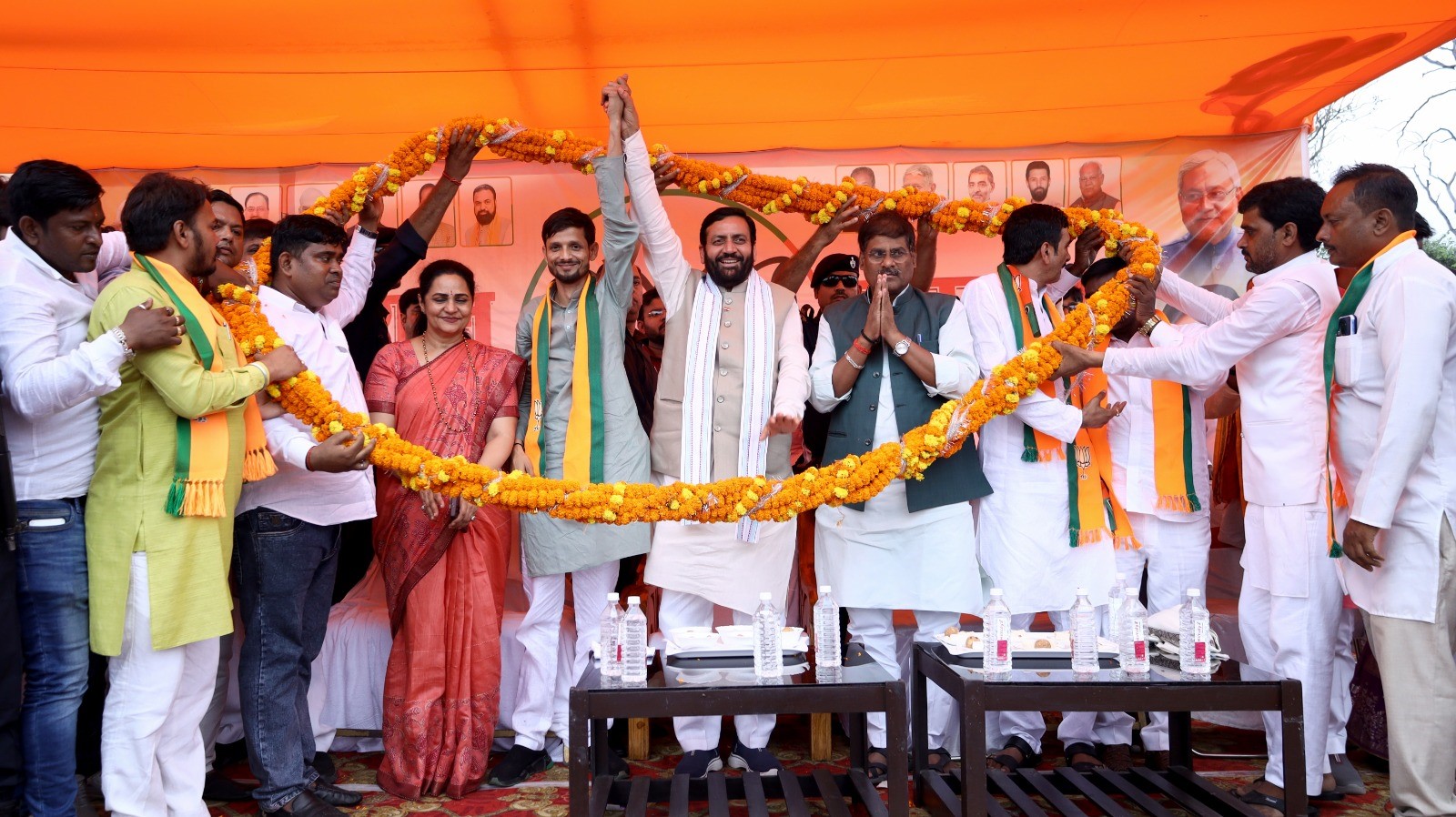 मुख्यमंत्री नायब सिंह सैनी ने बिहार में जनसभा को किया सम्बोधित