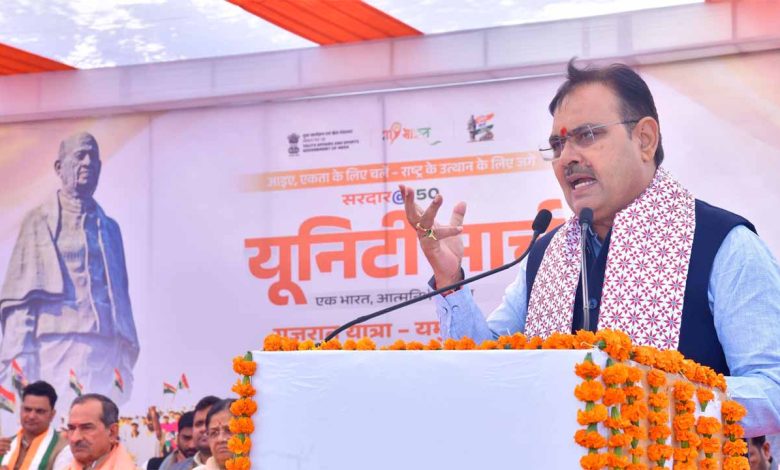 मुख्यमंत्री भजनलाल शर्मा ने सरदार@150 के तहत यमुना प्रवाह यात्रा को दिखाई हरी झंडी