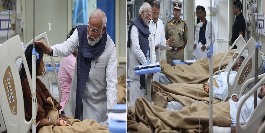 लाल किला ब्लास्ट: पीएम मोदी ने LNJP अस्पताल जाकर घायल पीड़ितों को दिया भरोसा