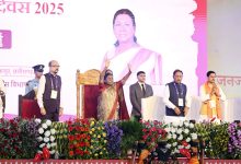 राष्ट्रपति द्रौपदी मुर्मु ने अंबिकापुर, छत्तीसगढ़ में 'जनजातीय गौरव दिवस' समारोह में गरिमामयी उपस्थिति दर्ज कराई